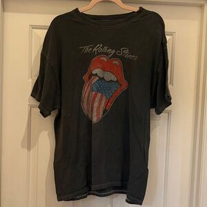The Rolling Stones Black Short Sleeve Tee